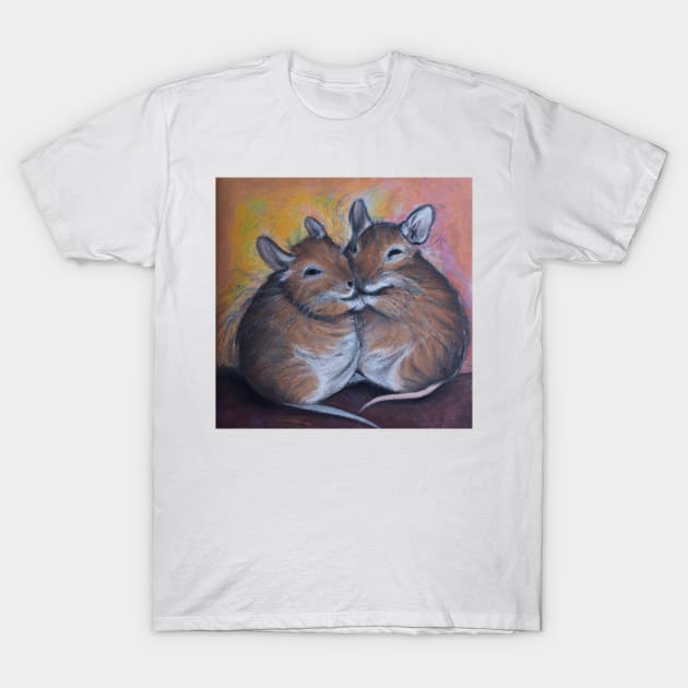 Degu Oil Painting T-Shirt by soulfulprintss8